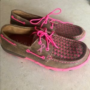 Twisted X Loafers Breast Cancer Edition 8.5